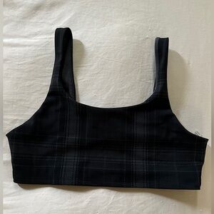 NWOT Alo Vapor Legacy Plaid Bra